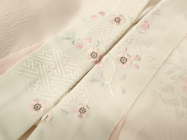 草花丸地紋 暈し染め