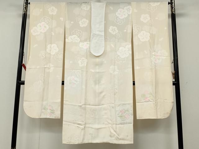 平和屋着物●振袖用長襦袢 無双仕立て 捻梅地紋 暈し染め 正絹 ut