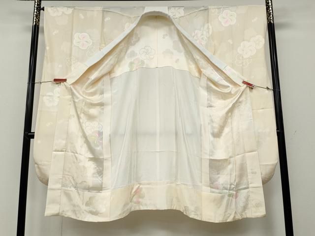 平和屋着物○振袖用長襦袢 無双仕立て 捻梅地紋 暈し染め 正絹 逸品