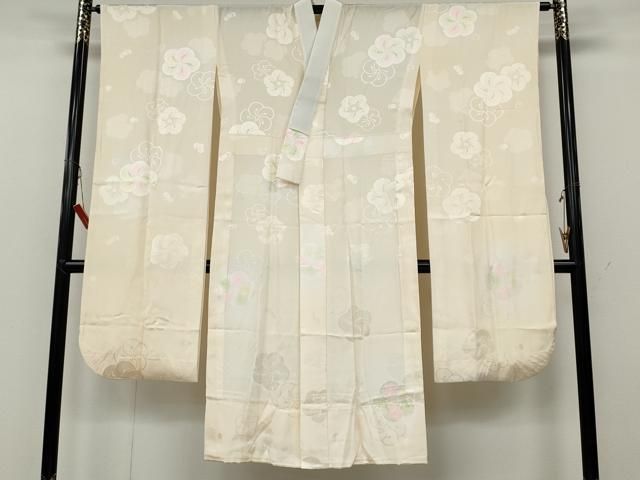 平和屋着物○振袖用長襦袢 無双仕立て 捻梅地紋 暈し染め 正絹 逸品