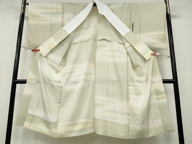 平和屋着物○長襦袢 無双仕立て 横段霞文 暈し染め 正絹 逸品