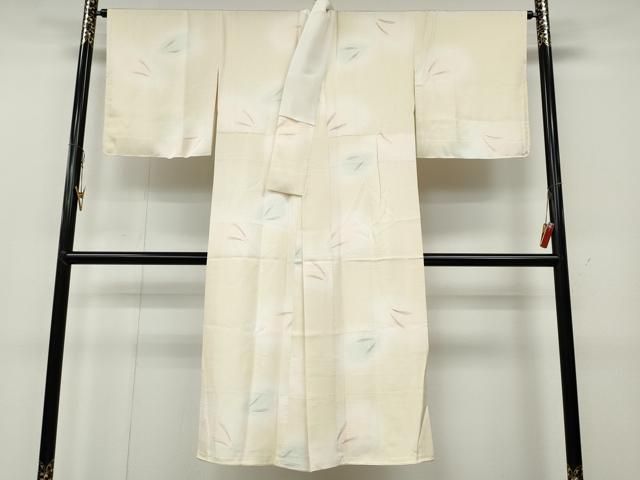 平和屋着物●長襦袢 袷 手描き 雪うさぎ 暈し染め 正絹 ut