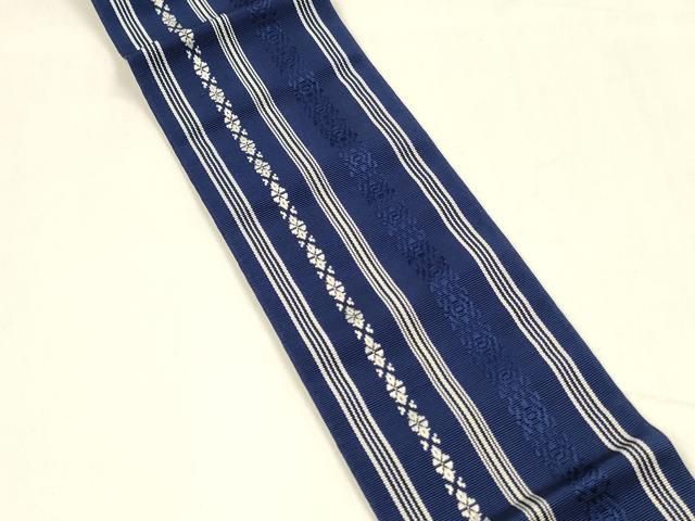 平和屋着物 男性 本場筑前博多織 角帯 献上 証紙付き 正絹 cm