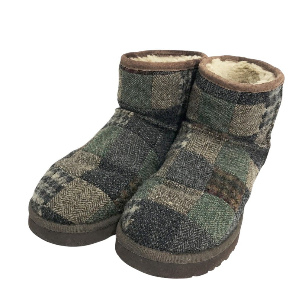 UGG australia アグ オーストラリア 1013552 ムートンブーツ CLASSIC MINI パッチワーク ブラウン系 JAPAN 28 メンズ