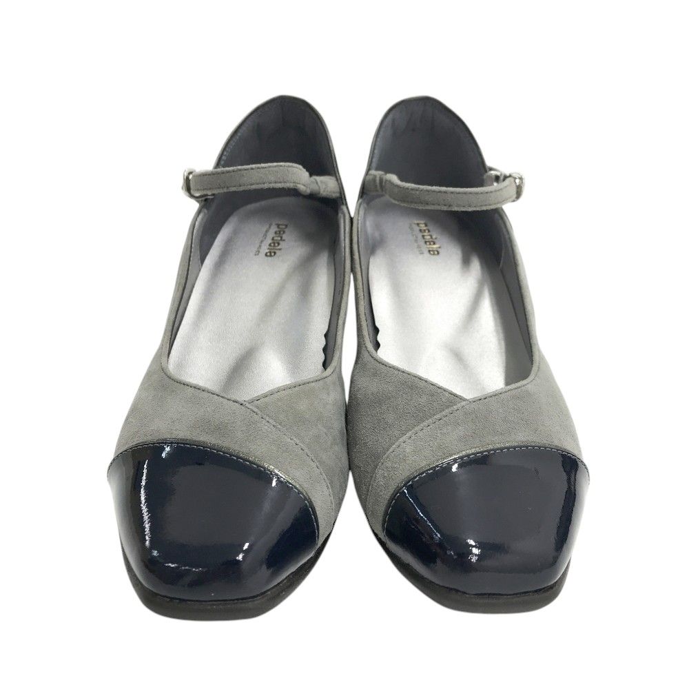 PEDALA ペダラ WP758M アシックス ストラップパンプス グレー系 24 EE