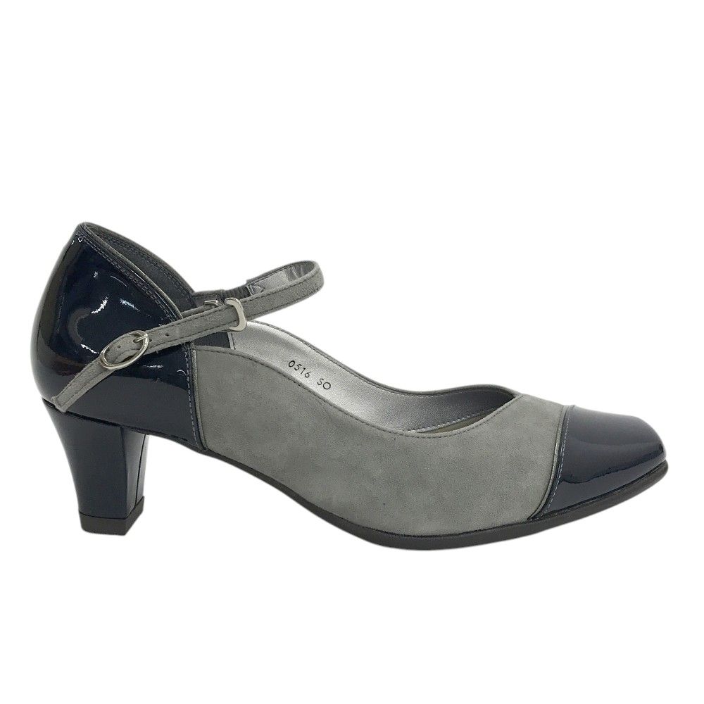 PEDALA ペダラ WP758M アシックス ストラップパンプス グレー系 24 EE