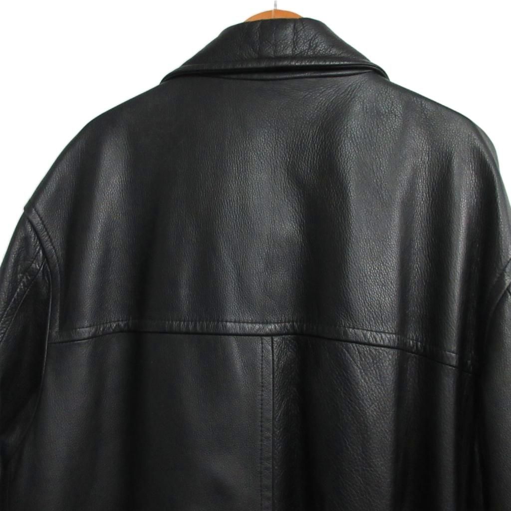 ヒューゴボス HUGO BOSS 90s オールレザー カーコート レザー