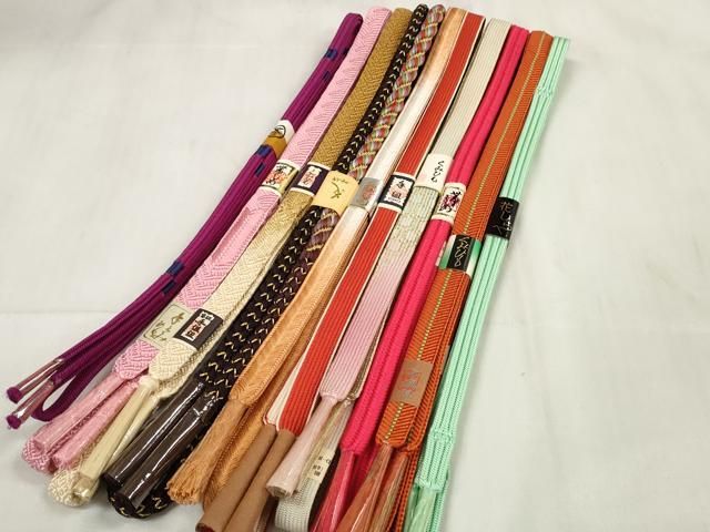 平和屋着物○和装小物 帯締め10本セット 手組紐 高麗組 笹浪