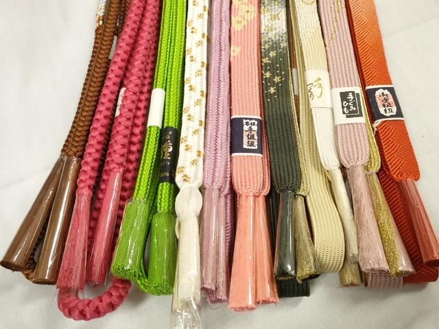 平和屋着物●和装小物　帯締め10本セット　礼装用　手組紐　高麗組　堅牢染　金糸　全て正絹　逸品　未使用　DABA7063zzz 平和屋着物○和装小物 帯締め10本セット 礼装用 手組紐 高麗組 堅牢染