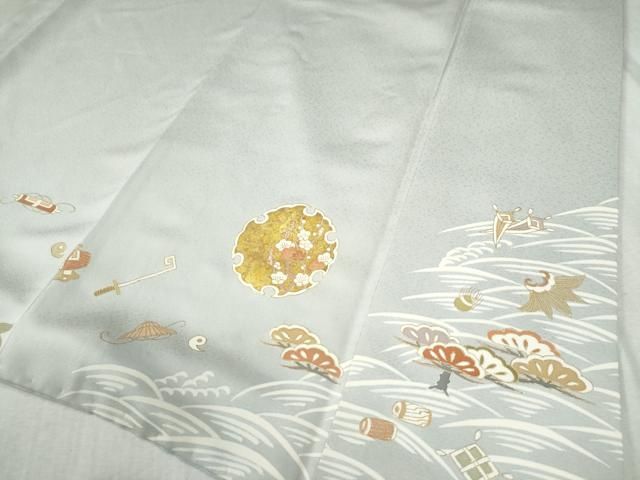 平和屋着物○創業460年・千總 色留袖 浜松雪輪宝尽くし花文 金彩 正絹