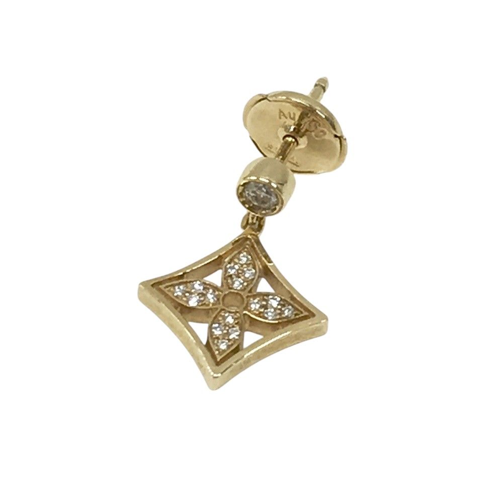 LOUIS VUITTON ルイ ヴィトン Q06168 ピアス片方 AU750 K18YG 18金