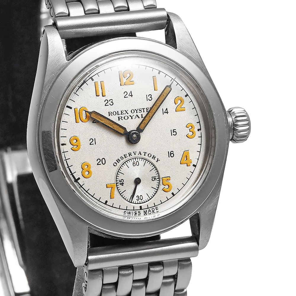  1940年代 ROLEX オイスターロイヤル リダン Ref 2280 シルバー アンティーク品 メンズ 腕時計 手巻き時計 腕時計(アナログ)
