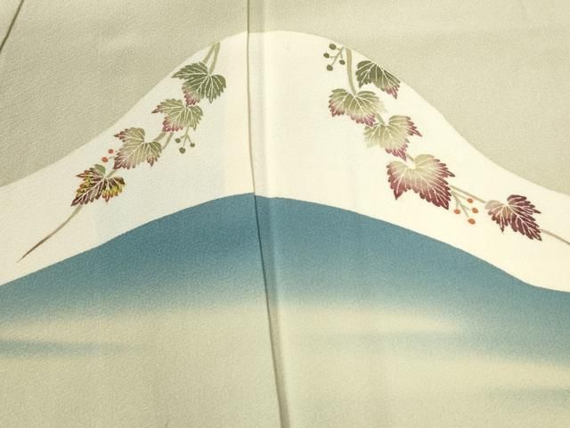 平和屋着物○本加賀友禅作家 能川光陽 訪問着 南天文 暈し染め 正絹