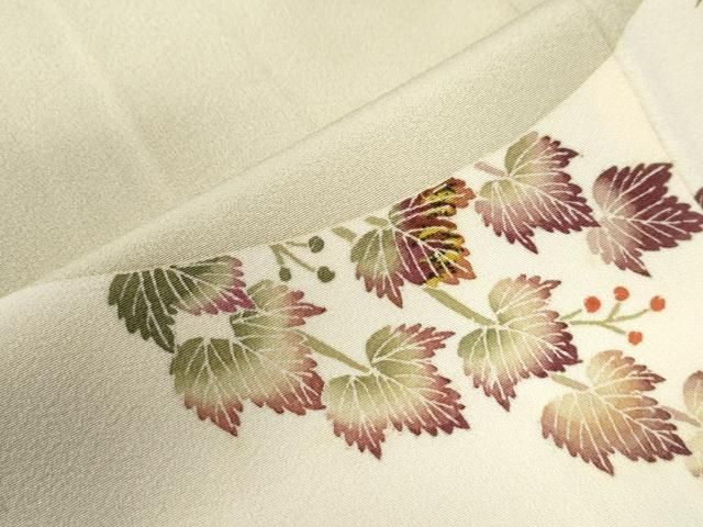 平和屋着物○本加賀友禅作家 能川光陽 訪問着 南天文 暈し染め 正絹