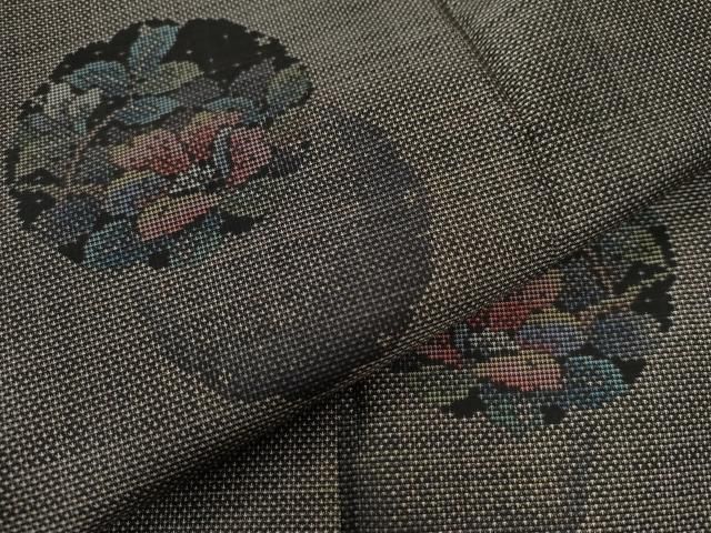 9マルキ 雪輪草花文