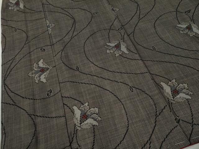  平和屋着物 本場大島紬 7マルキ 更紗枝花文 正絹 yc 紬 着物