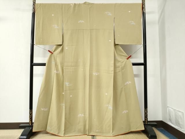 平和屋着物○上質な小紋 友禅 舞桜松葉文 正絹 逸品 CABA6266yc - メルカリ