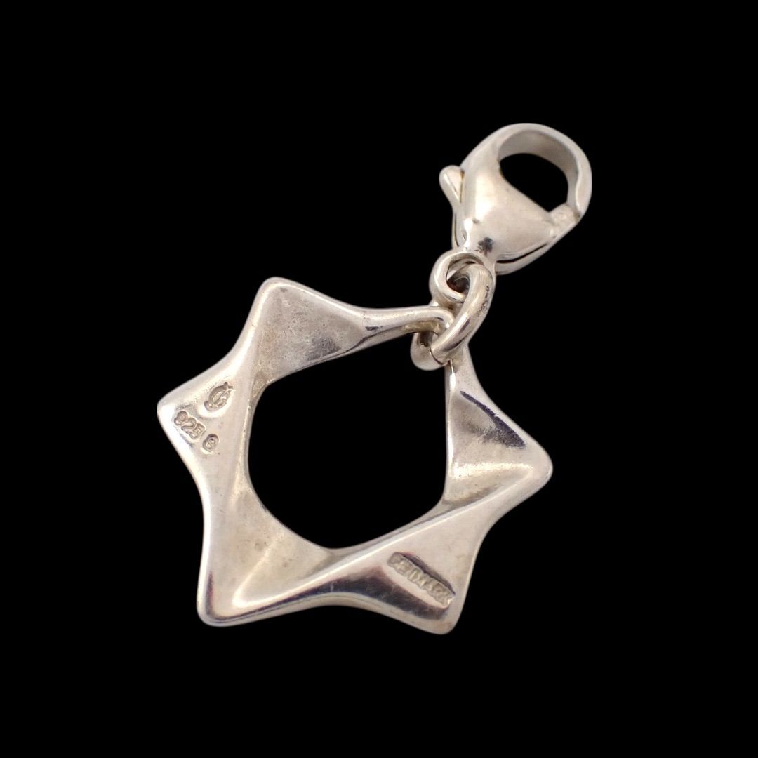 ジョージジェンセン スター 六芒星 キーリング　チャーム 925 初期 ジョージジェンセン チャーム 六芒星 スター キーリング 925 初期 4284