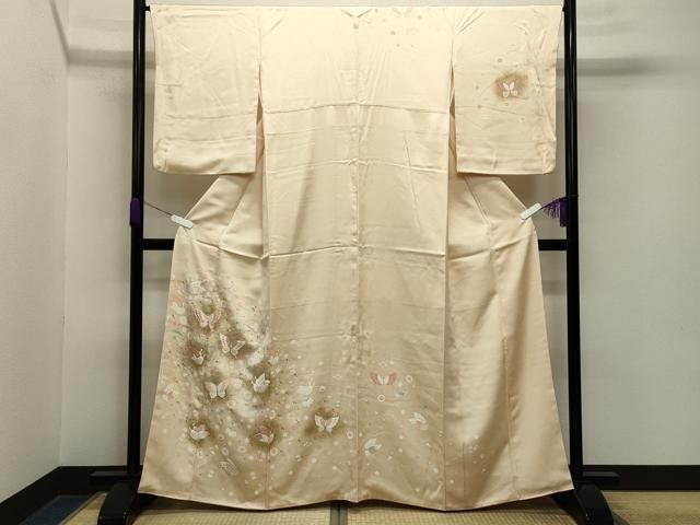 平和屋着物●訪問着　宝尽くし舞蝶文　蛍暈し　金彩　正絹　逸品　CABA9640gh 平和屋着物○訪問着 宝尽くし舞蝶文 蛍暈し 金彩 正絹 逸品 CABA9640gh