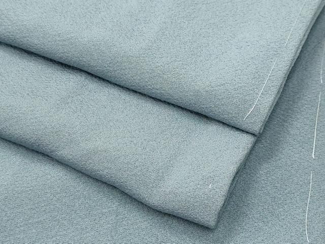 平和屋着物 上質な色無地 湊鼠色 正絹 gh