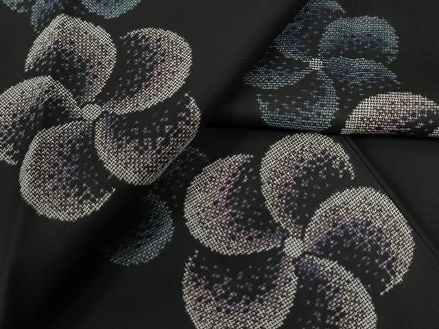 平和屋着物 本場大島紬 9マルキ 地空き ねじ花文 やまと誂製 正絹 yc