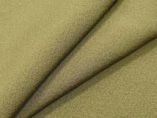 平和屋着物○上質な色無地 根岸色 ゑり正扱い 正絹 逸品 CABA9646gh