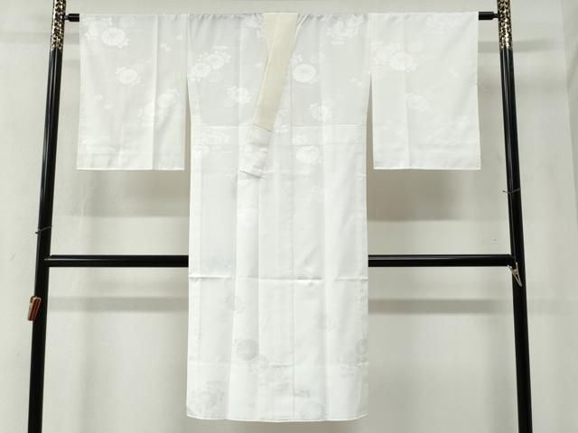 平和屋着物●長襦袢 無双仕立て 芝草菊地紋 洗える着物 ♥ yc