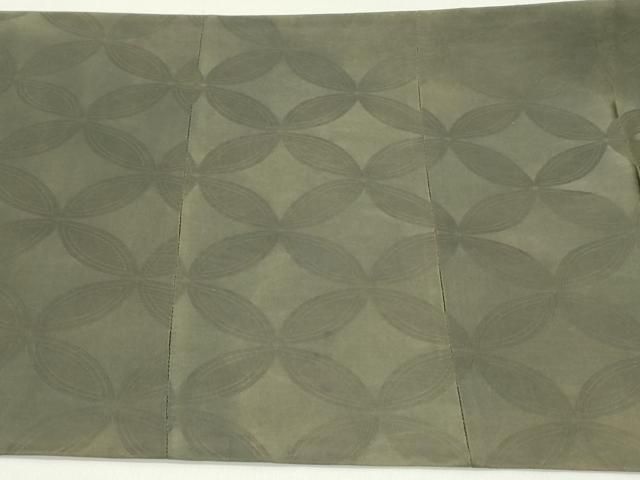  平和屋着物 アンティーク 大正ロマン 九寸開き名古屋帯 鳳凰更紗花唐草文 金彩 正絹 ob その他 着物 浴衣