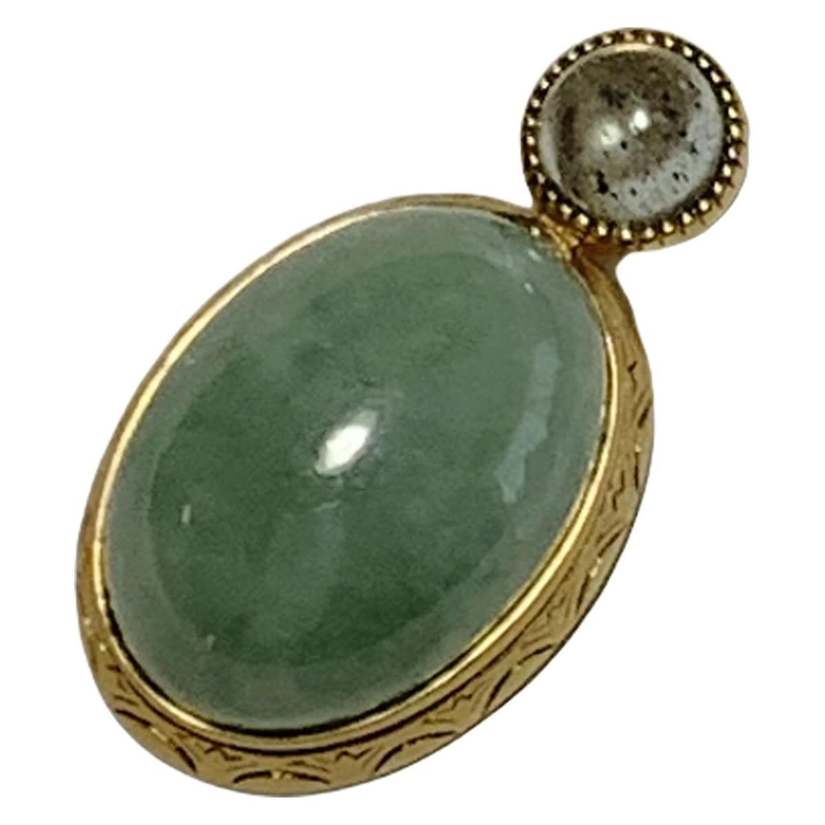 agete アガット ペンダントトップ K 10 YG ライトブルー