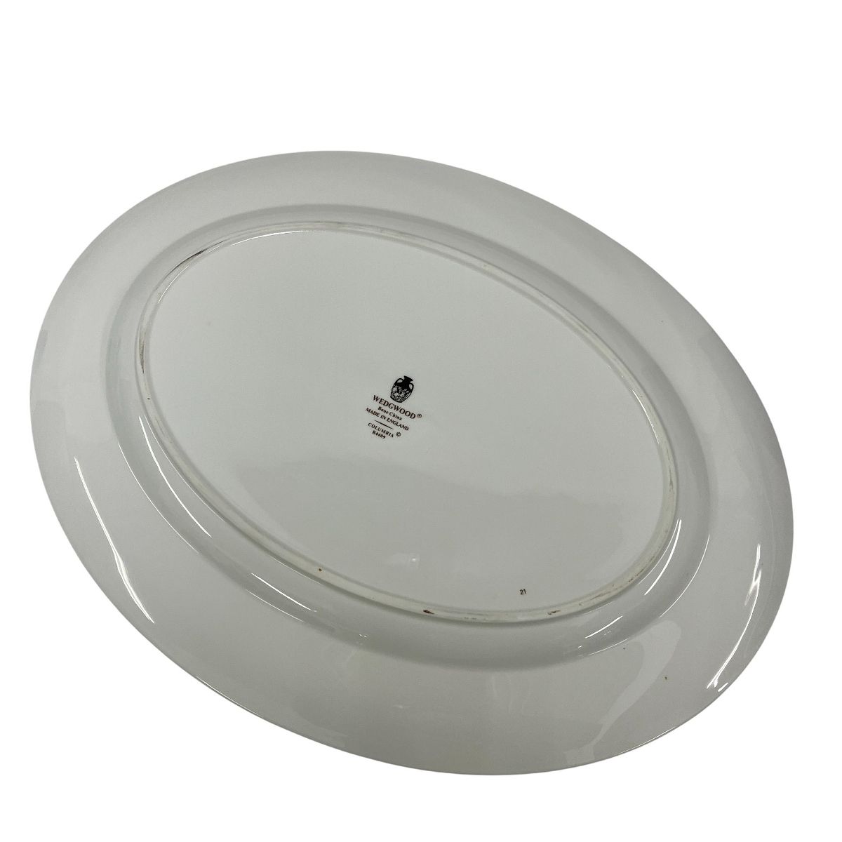 WEDGWOOD ウェッジウッド コロンビア オーバルプレート セージグリーン