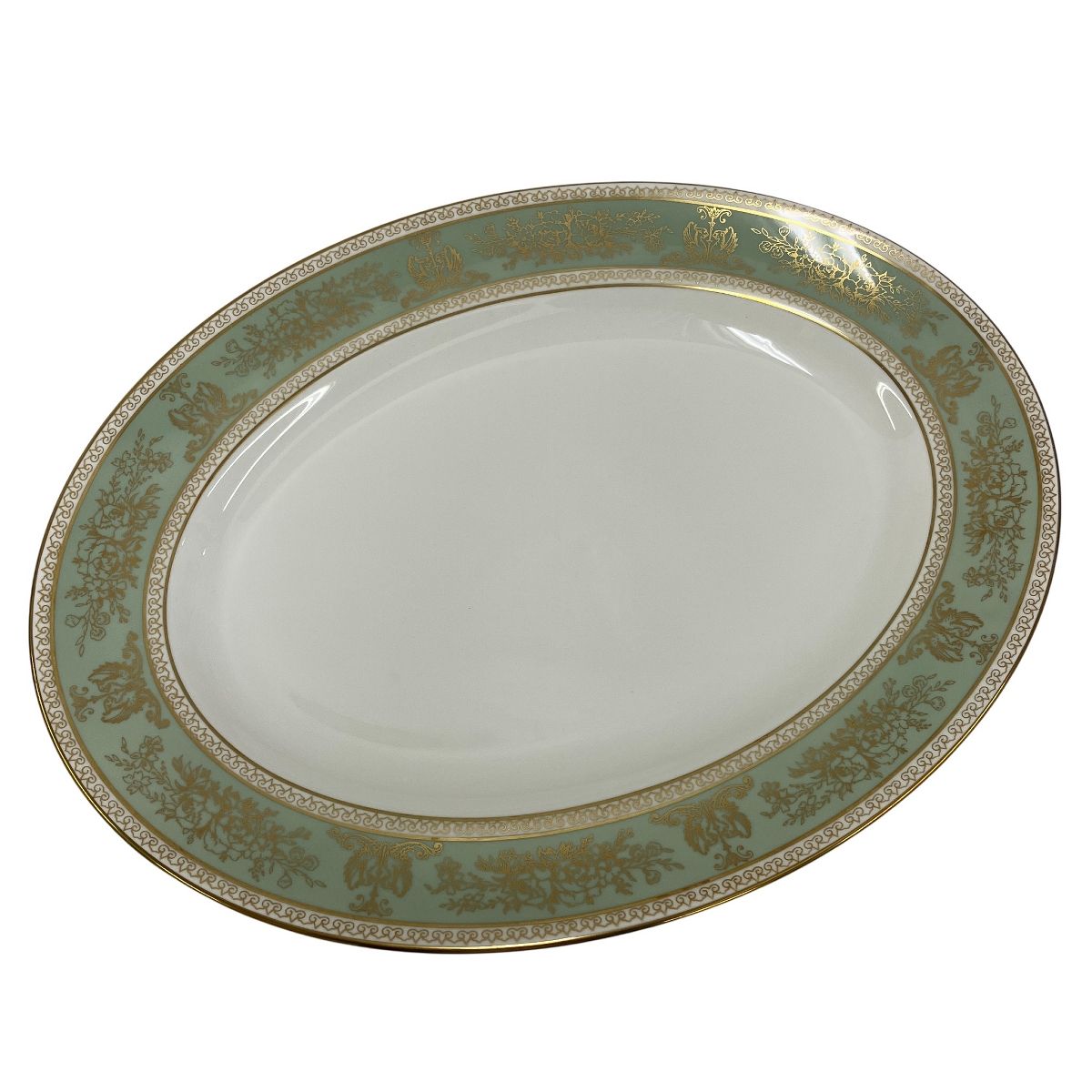 【myne様】3枚 コロンビア セージグリーン オーバルプレート WEDGWOOD ウェッジウッド コロンビア オーバルプレート セージグリーン