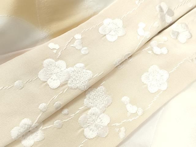 平和屋着物○長襦袢 袷 飛鶴地紋 暈し染め 半衿刺繍 正絹