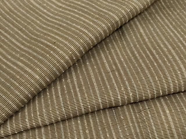 平和屋着物＊夏物 男性 紗紬 縞 正絹 jd