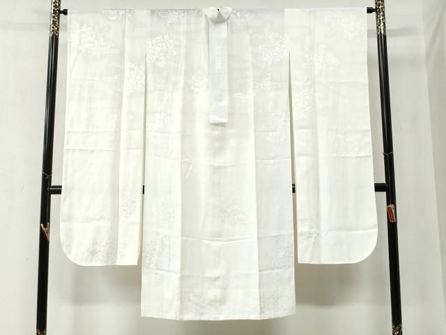 平和屋着物 振袖用長襦袢 無双仕立て 霞吉祥地紋 半衿刺繍 正絹 yc
