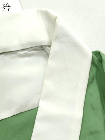  平和屋着物 長襦袢 無双仕立て 童子 松葉色 金彩 正絹 yc 長襦袢 長襦袢 半襦袢