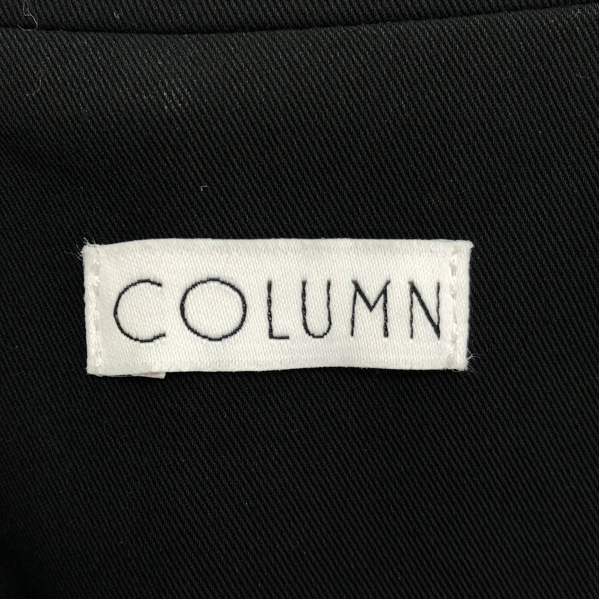COLUMN コラム ハーフスリーブスタンドカラーコート 21-140-01-010014 ブラック 36