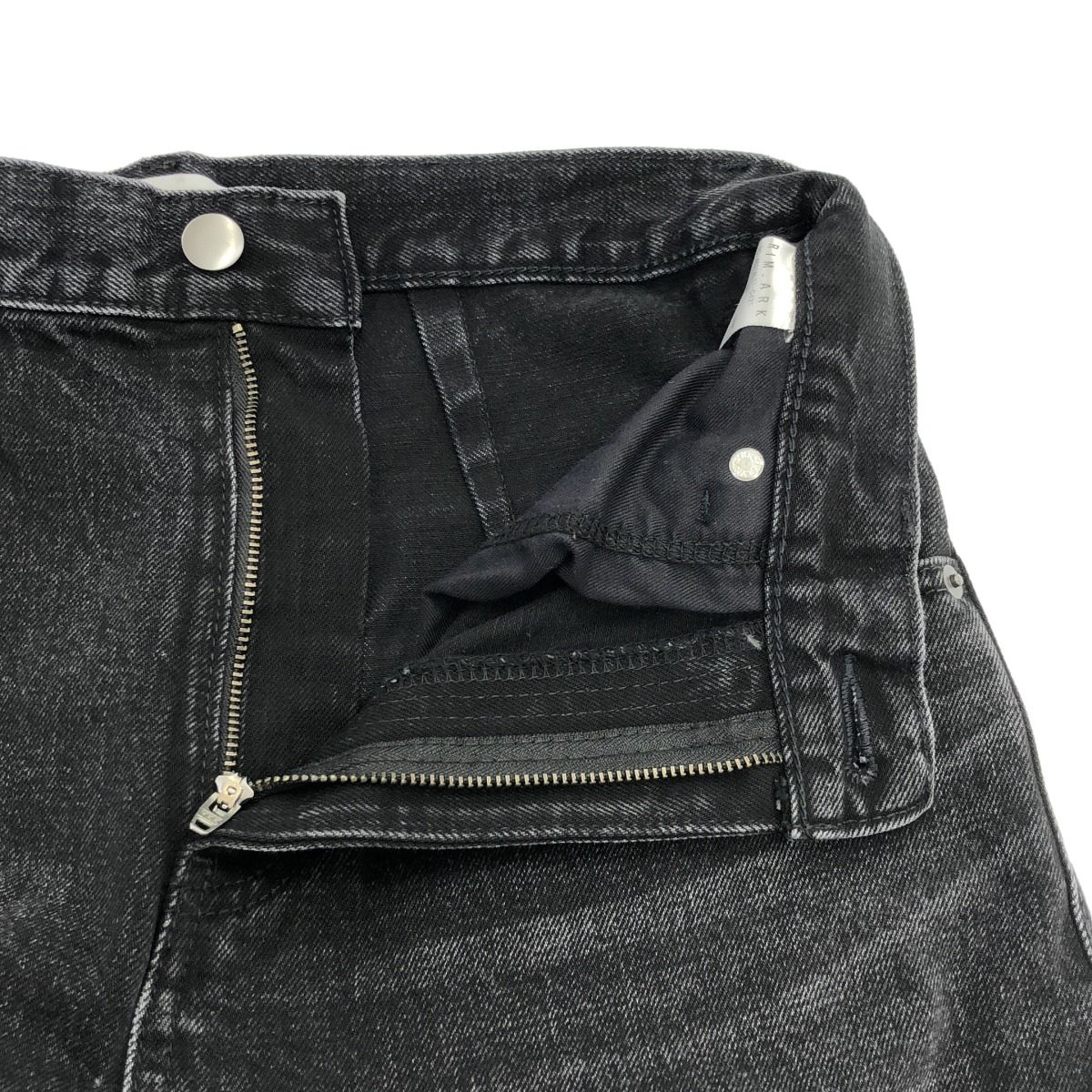 リムアーク　　Middle straight black denim リムアーク RIM.ARK Middle straight black denim （BLK