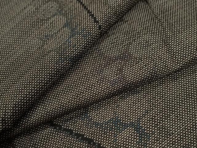 平和屋着物●本場大島紬 9マルキ 吉祥文 正絹 yc