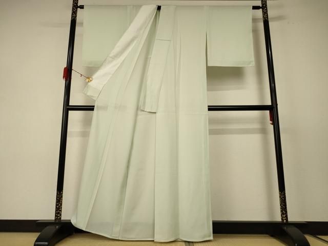 平和屋着物＊夏物 色無地 絽 若芽色 正絹 jd