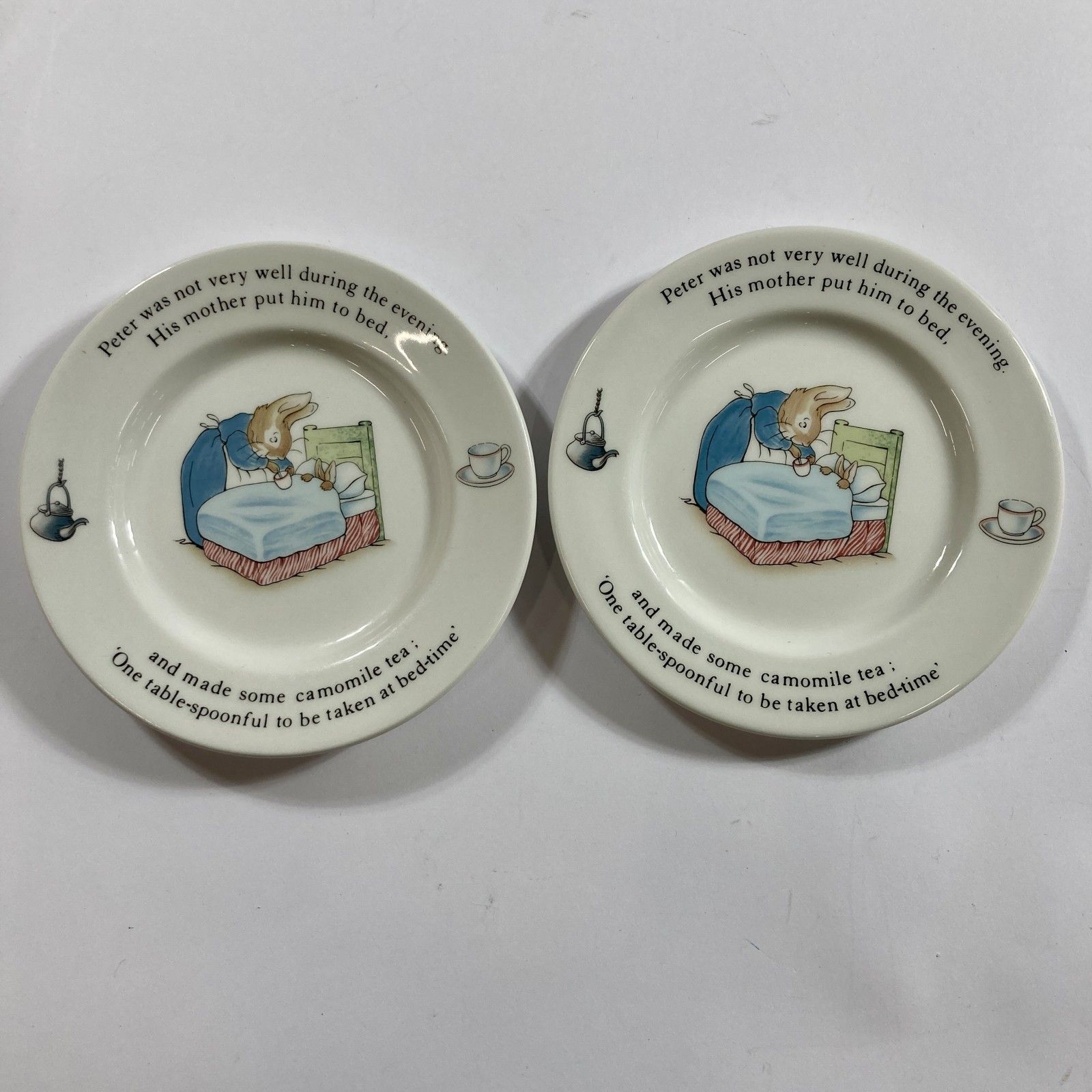 ウエッジウッドピーターラビット　ブルーラインBBプレート ウエッジウッドピーターラビット ブルーラインBBプレート - メルカリ