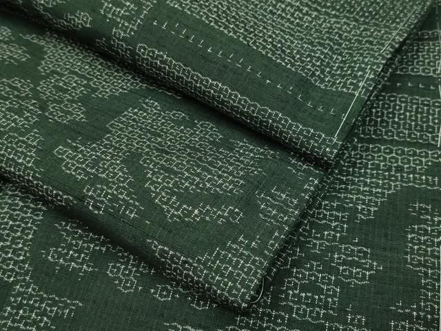 平和屋着物 結城紬 80亀甲 有栖川 正絹 gh