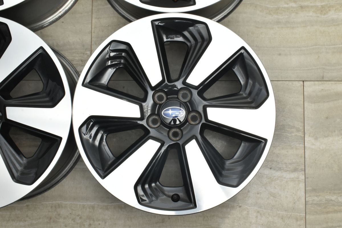  程度良好 スバル SJ フォレスター 17 in 7 J 48 PCD 100 レガシィ アウトバック インプレッサ XV エクシーガ BRZ スタッドレス用等 17インチ ホイール
