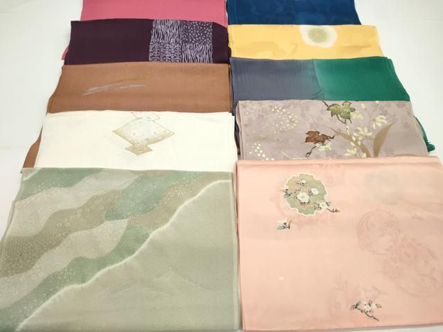 平和屋着物★和装小物　帯揚げ10枚セット　正絹　逸品　CABA9290ju 平和屋着物☆和装小物 帯揚げ10枚セット 正絹 逸品 CABA9290ju