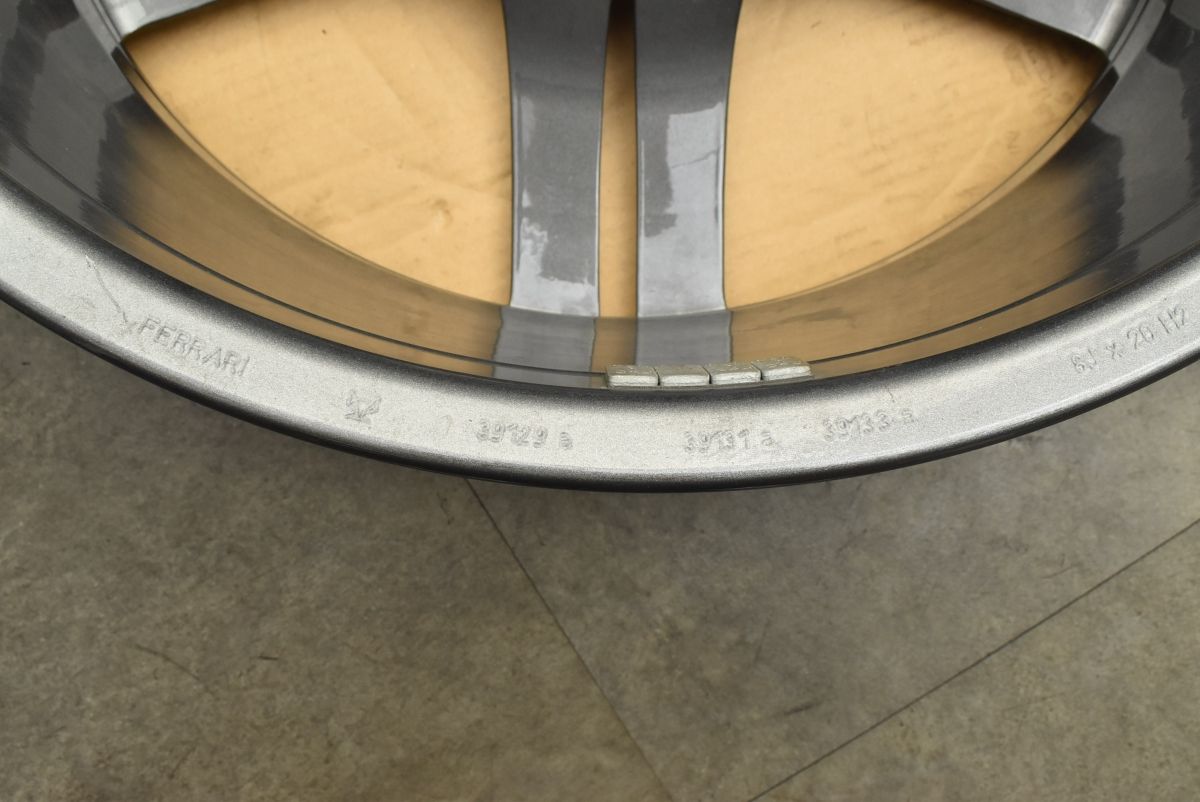  フェラーリ ポルトフィーノ 20 in 10 J 51 PCD 114 3 1本販売 リア ツートンダイヤモンドフィニッシュ 39130 a 39132 39134 20インチ ホイール