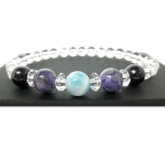 ★限定再入荷★世界三大ヒーリングストーン☆【200gラリマー♡ラフ原石】❤️ ☆ラリマーの世界三大ヒーリングストーンブレスレット※LLサイズ