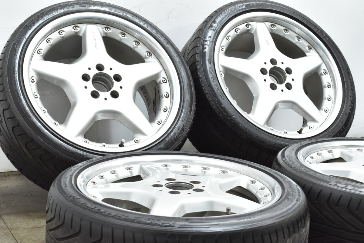 ベンツ C 215 CLクラス AMG BBS製 スタイリング3 2ピース 19 in 8 5 J 44 9 46 PCD 112 ミシュラン 245 40 R 275 35