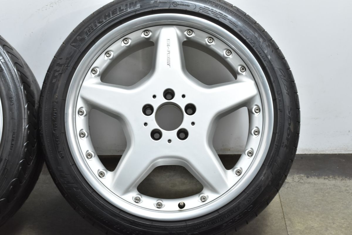  ベンツ C 215 CLクラス AMG BBS製 スタイリング3 2ピース 19 in 8 5 J 44 9 46 PCD 112 ミシュラン 245 40 R 275 35 19インチ タイヤ ホイールセット