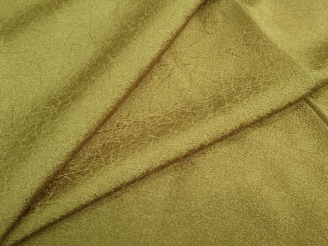 平和屋着物 上質な色無地 霞地紋 璃寛茶色 正絹 ud