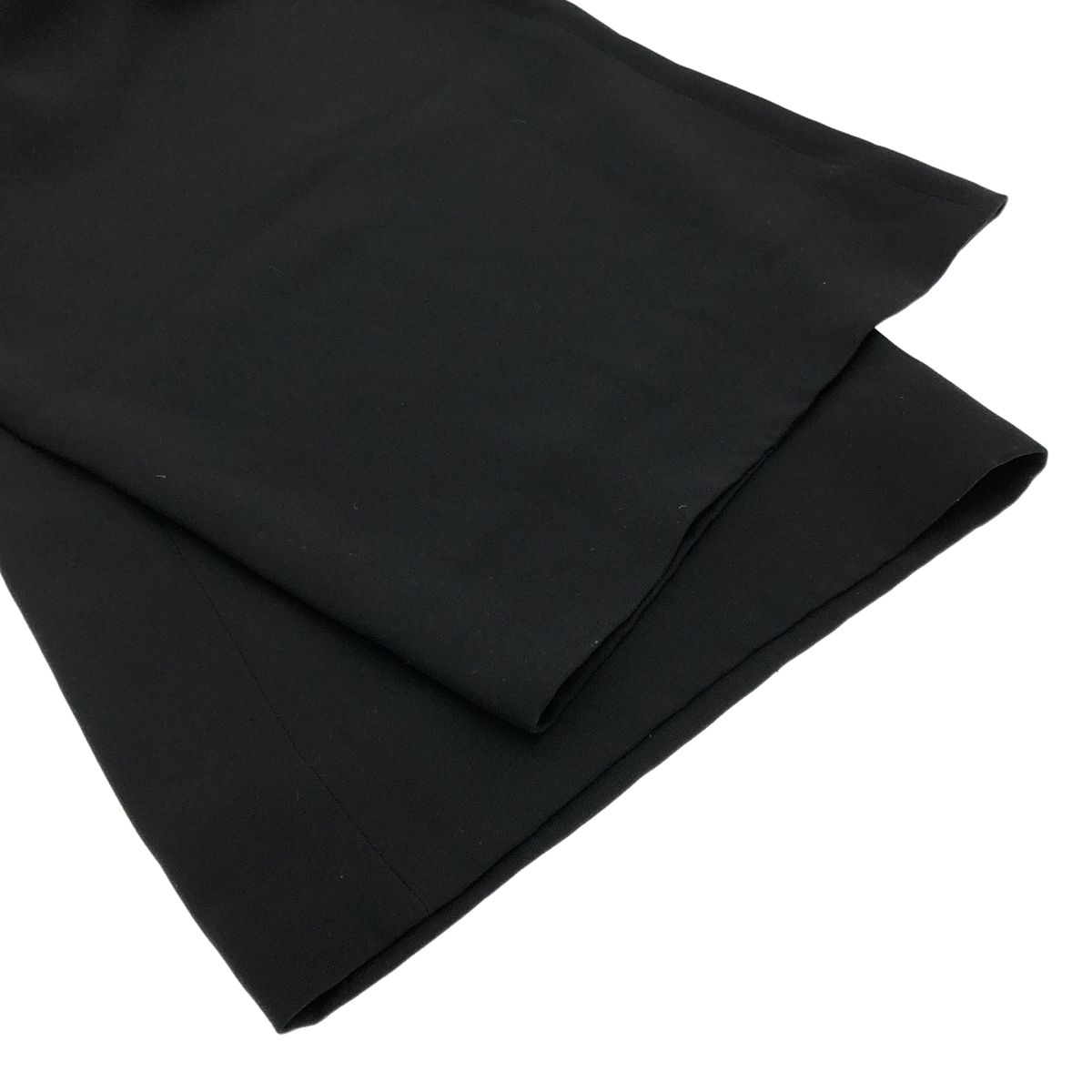 HERMES エルメス シルクワイドトラウザーパンツ ブラック 44 - メルカリ