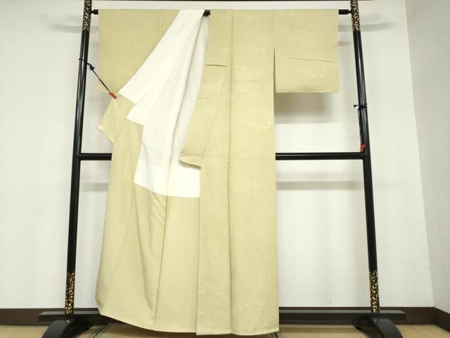 エ霞風景地紋 青朽葉色